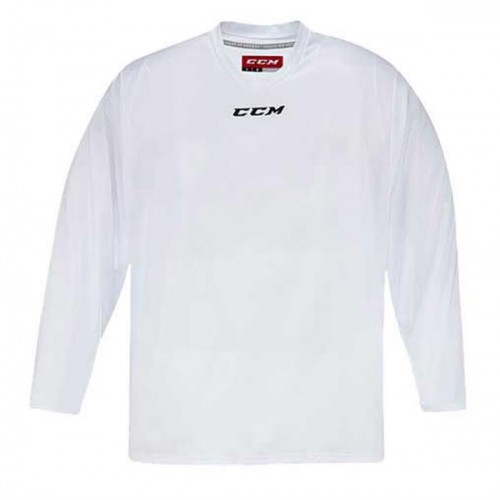 CCM Senior 5000 Hockey Practice Jersey, White CCM Senior 5000 Hockey Practice Jersey, White