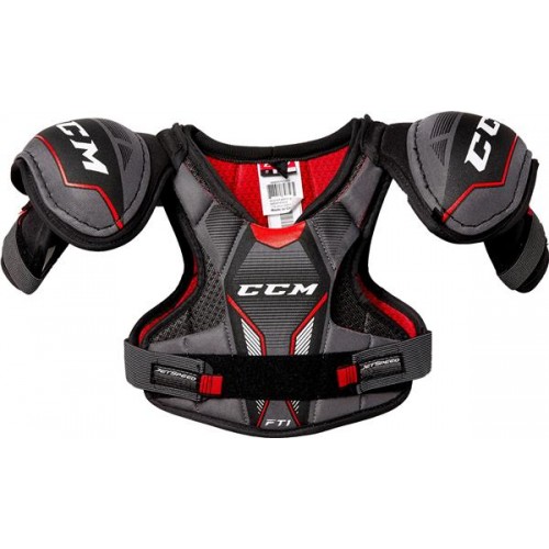 CCM Youth JetSpeed Edge Ice Hockey Shoulder Pads, Black CCM Youth JetSpeed Edge Ice Hockey Shoulder Pads, Black