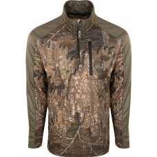 Drake Waterfowl Breathlite 2.0 Quarter Zip Hunting Timber Realtree/AP Pullover