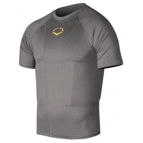 EvoShield Adult Performance Football Rib Shirt Charcoal Only EvoShield Adult Performance Football Rib Shirt Charcoal Only