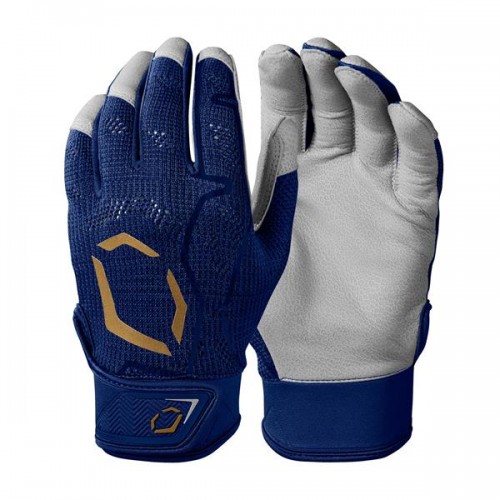 Evoshield Adult PRO SRZ Batting Navy Blue Gloves Evoshield Adult PRO SRZ Batting Navy Blue Gloves