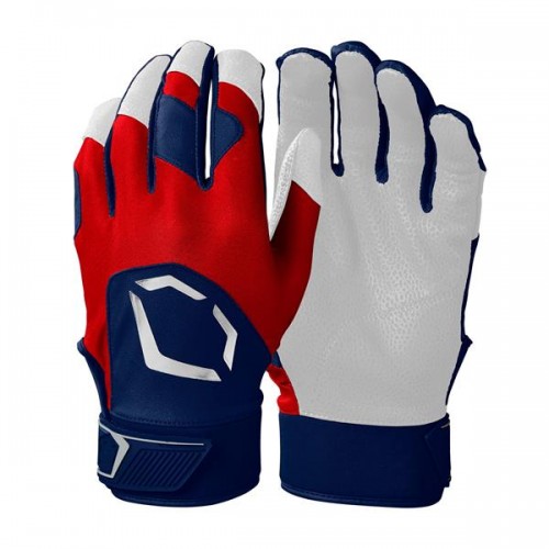 Evoshield Adult Standout Batting Red/White/Blue Gloves Evoshield Adult Standout Batting Red/White/Blue Gloves