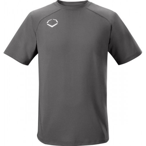 EvoShield Boys' Pro Team Training Charcoal T-Shirt EvoShield Boys' Pro Team Training Charcoal T-Shirt