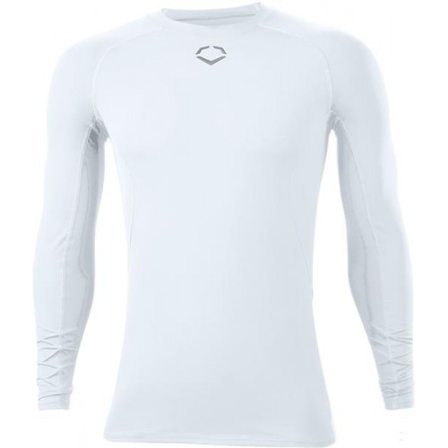EvoShield Men's Cooling Long Sleeved Team White T-Shirt EvoShield Men's Cooling Long Sleeved Team White T-Shirt