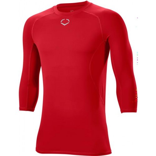 EvoShield Men's Cooling Mid Sleeve Scarlet T-Shirt EvoShield Men's Cooling Mid Sleeve Scarlet T-Shirt