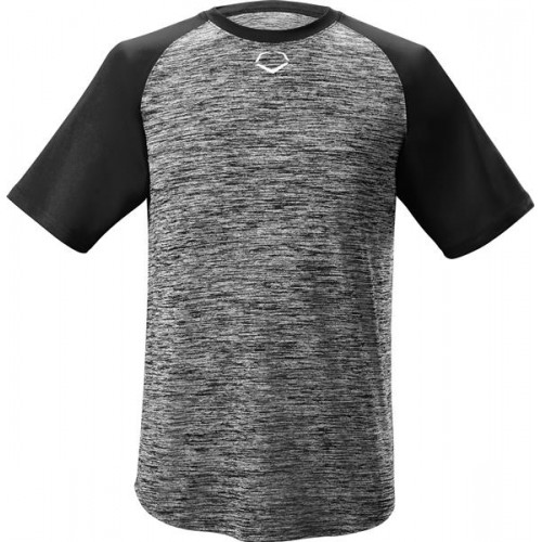 EvoShield Men's E304 Performance Pullover Tech Black Tee EvoShield Men's E304 Performance Pullover Tech Black Tee