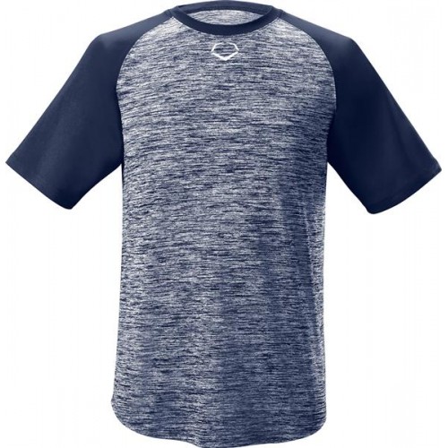 EvoShield Men's E304 Performance Pullover Tech Navy Tee EvoShield Men's E304 Performance Pullover Tech Navy Tee