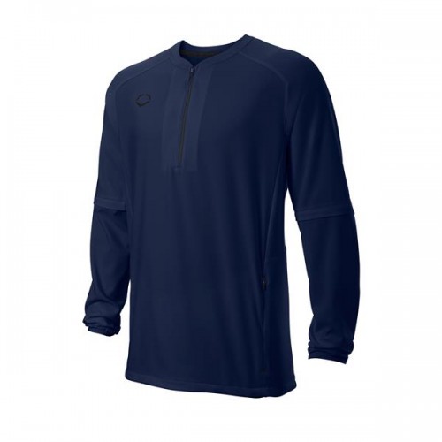 Evoshield Men's Long Sleeve BP Navy Jacket Evoshield Men's Long Sleeve BP Navy Jacket