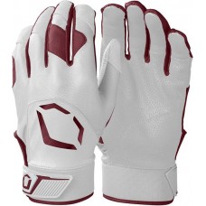 EvoShield Standout Adult Batting White/Maroon Gloves