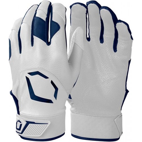 EvoShield Standout Adult Batting White/Navy Blue Gloves EvoShield Standout Adult Batting White/Navy Blue Gloves