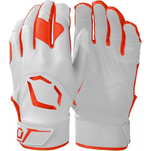 EvoShield Standout Adult Batting White/Orange Gloves EvoShield Standout Adult Batting White/Orange Gloves