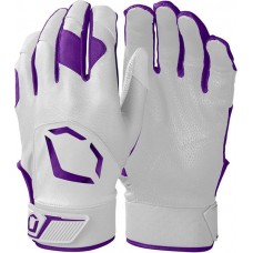 EvoShield Standout Adult Batting White/Purple Gloves EvoShield Standout Adult Batting White/Purple Gloves