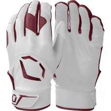 EvoShield Standout Youth Batting White/Maroon Gloves EvoShield Standout Youth Batting White/Maroon Gloves