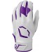 EvoShield Standout Youth Batting White/Purple Gloves