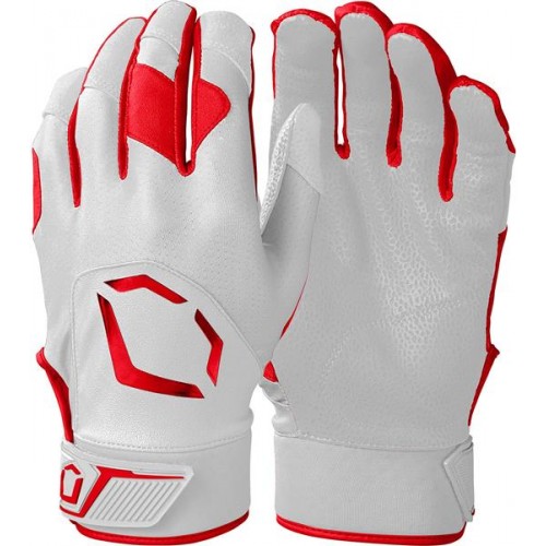 EvoShield Standout Youth Batting White/Scarlet Gloves EvoShield Standout Youth Batting White/Scarlet Gloves