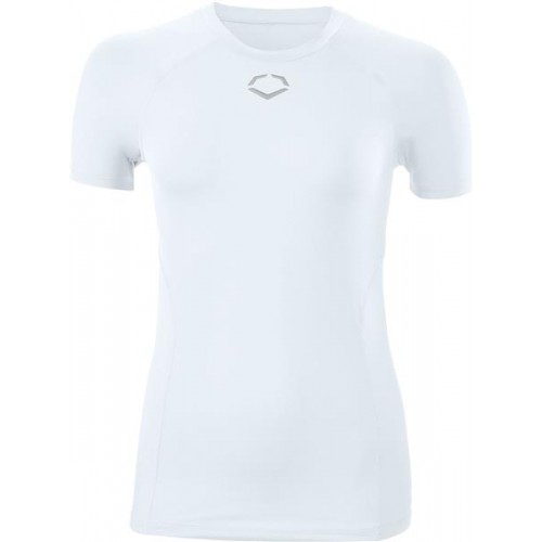 EvoShield Women's Cooling Short Sleeve Team White T-Shirt EvoShield Women's Cooling Short Sleeve Team White T-Shirt