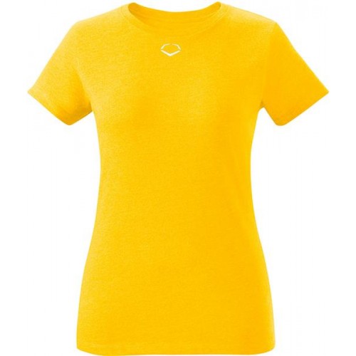 EvoShield Women's Heather Short Sleeve Light Gold T-Shirt EvoShield Women's Heather Short Sleeve Light Gold T-Shirt