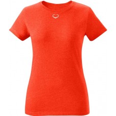 EvoShield Women's Heather Short Sleeve Orange T-Shirt