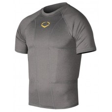 EvoShield Youth Performance Football Rib Shirt with Charcoal Shields EvoShield Youth Performance Football Rib Shirt with Charcoal Shields