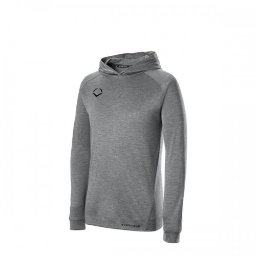 EvoShield Youth Pro Team Lightweight Training Light Grey Hoodie EvoShield Youth Pro Team Lightweight Training Light Grey Hoodie