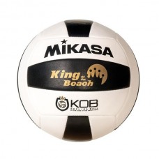 Mikasa King of the Beach Replica Volleyball, Black/White