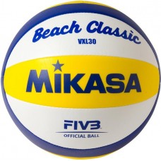 Mikasa VLX30 Olympic Replica Beach Volleyball, Blue/Yellow Mikasa VLX30 Olympic Replica Beach Volleyball, Blue/Yellow