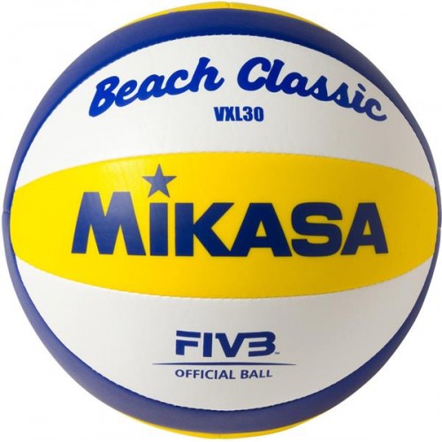 Mikasa VLX30 Olympic Replica Beach Volleyball, Blue/Yellow Mikasa VLX30 Olympic Replica Beach Volleyball, Blue/Yellow