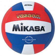 Mikasa VQ2000 Plus NFHS Competition Indoor Volleyball, Red/White/Blue