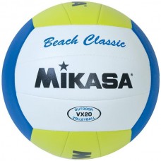 Mikasa VX20 Classic Replica Beach Volleyball, Blue/Lime
