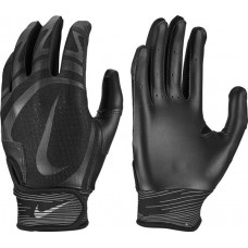 Nike Adult Alpha Huarache Edge Batting Black/Black Gloves