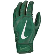 Nike Adult Alpha Huarache Edge Batting Forest Green/White Gloves