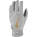 Nike Adult Alpha Huarache Edge Batting Grey/Gold Gloves