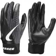 Nike Adult Force Edge Batting Black/Black/White Gloves Nike Adult Force Edge Batting Black/Black/White Gloves