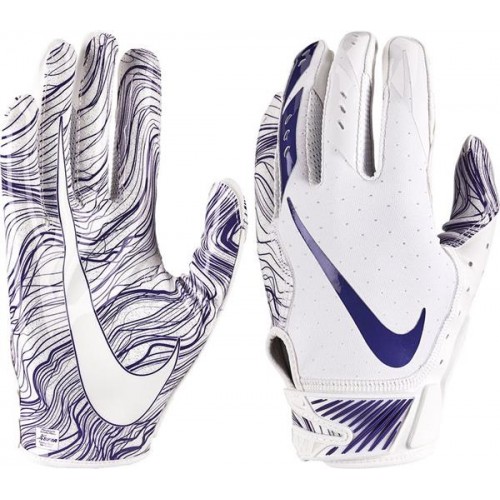 Nike Adult Vapor Jet 5.0 Receiver White/Purple Gloves Nike Adult Vapor Jet 5.0 Receiver White/Purple Gloves