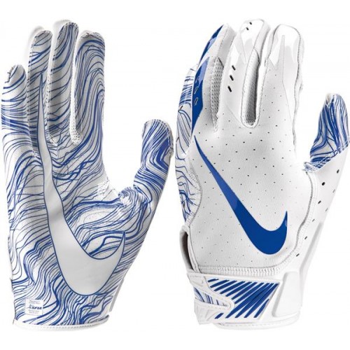 Nike Adult Vapor Jet 5.0 Receiver White/Royal Gloves Nike Adult Vapor Jet 5.0 Receiver White/Royal Gloves