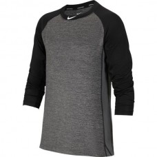 Nike Boys' Baseball Pro Cool Raglan Black/Grey Tee