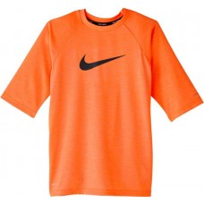 Nike Boys' Heather Hydro Half Sleeve Rash Total Orange Guard Nike Boys' Heather Hydro Half Sleeve Rash Total Orange Guard