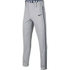 Nike Boys' Swoosh Piped Dri-FIT Baseball Grey/Navy Pants