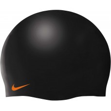 Nike Flat Silicone Swim Black Cap