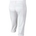 Nike Girls' Diamond Invader 3/4 Length Softball White Pants