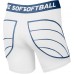 Nike Girls' Dri-FIT Softball Slider White/Stone Blue Shorts