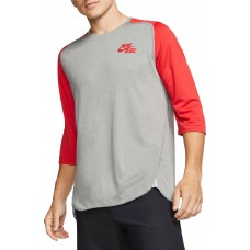 Nike Men's 3/4 Sleeve Baseball Tm Scarlet/University Red Top