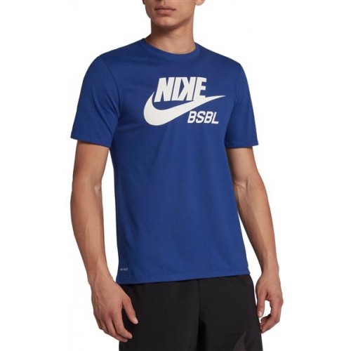 Nike Men's Dry Baseball Rush Blue/Royal Pulse T-Shirt Nike Men's Dry Baseball Rush Blue/Royal Pulse T-Shirt