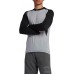 Nike Men's Long-Sleeve Baseball Wolf Grey/Black Top