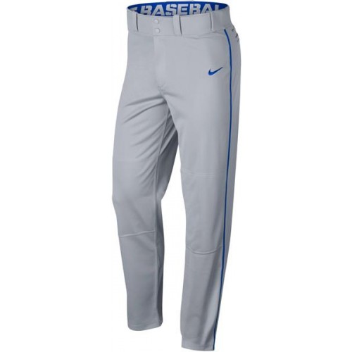 Nike Men's Swoosh Piped Dri-FIT Baseball Grey/Royal Pants Nike Men's Swoosh Piped Dri-FIT Baseball Grey/Royal Pants