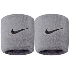 Nike Swoosh Wristbands - Grey 3 Nike Swoosh Wristbands - Grey 3