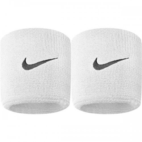 Nike Swoosh Wristbands - White 3 Nike Swoosh Wristbands - White 3