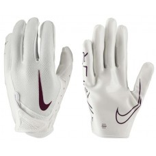 Nike Vapor Jet 7.0 Football White/White/Deep Maroon Gloves