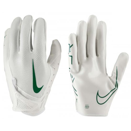 Nike Vapor Jet 7.0 Football White/White/Pine Green Gloves Nike Vapor Jet 7.0 Football White/White/Pine Green Gloves