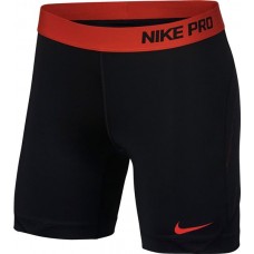 Nike Women's Pro Softball Sliding Black/Max Orange Shorts Nike Women's Pro Softball Sliding Black/Max Orange Shorts